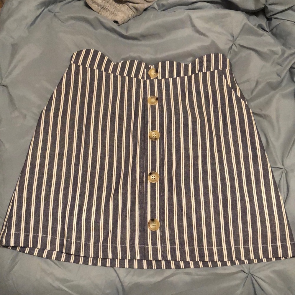 High waisted jean skirt from Dry Goods.